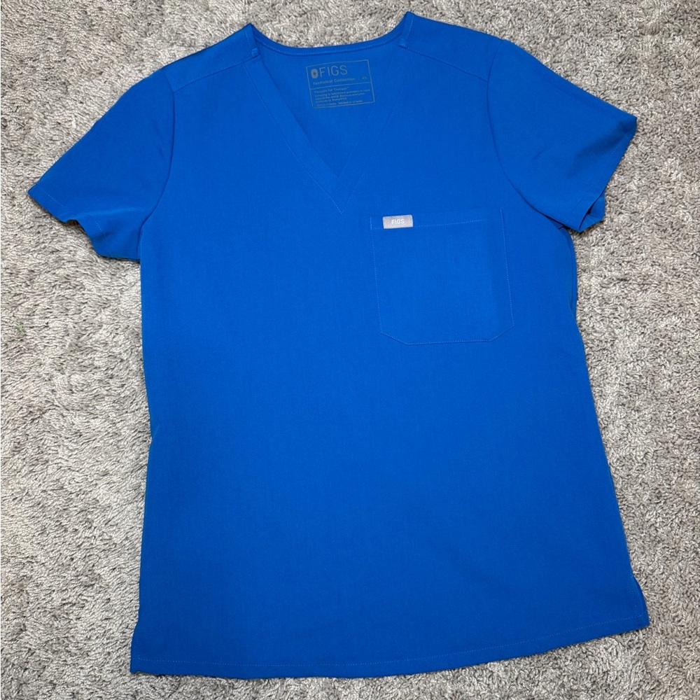 Figs Women’s Catarina Royal Blue Scrub Top